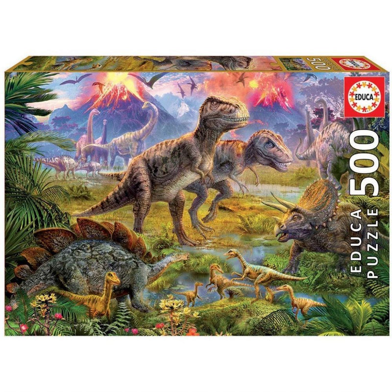 Se Educa Puslespil 500 Motiv af Dinosaurer ❤ Stort online udvalg i Educa Puzzle ❤ Hurtig levering: 1 - 2 Hverdage samt billig fragt ❤ Varenummer: BGH-42159471591676 og barcode / Ean: &