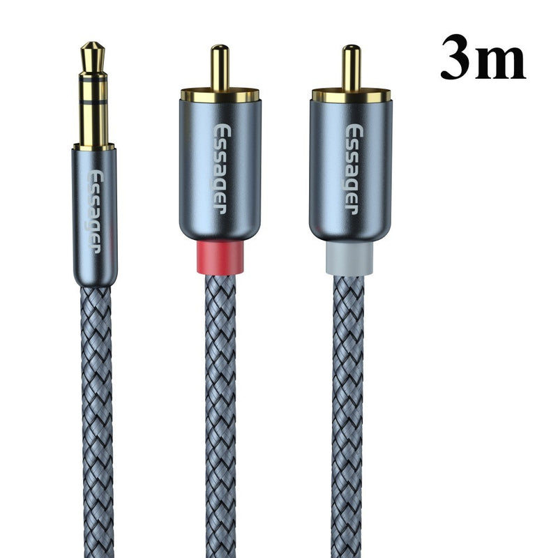 Se ESSAGER - 3.5mm (Han) til 2x RCA (Han) splitter adapter kabel 3m ❤ Stort online udvalg i Capida ❤ Hurtig levering: 1 - 2 Hverdage samt billig fragt - Varenummer: CPD-V33100300548A og barcode / Ean: på lager - Udsalg på pc / mac tilbehør Spar op til 54% - Over 857 kendte brands på udsalg