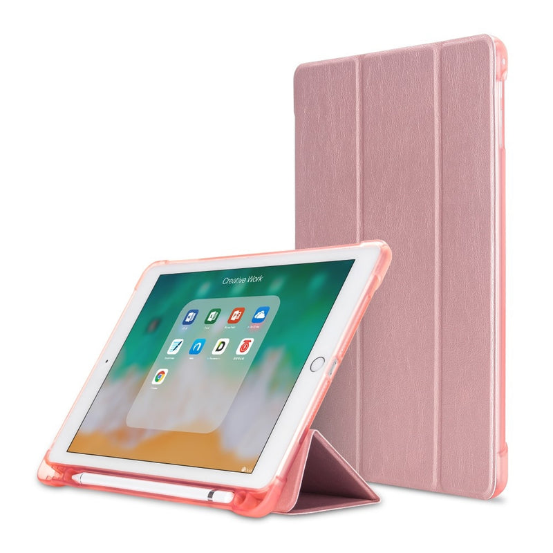 Se iPad 9.7 (2017/18/ Air/Air 2 - Tri-Fold læder cover m/stylus pen holder - Rosa guld ✔ Kæmpe udvalg i Capida ✔ Hurtig levering: 1 - 2 Hverdage samt billig fragt - Varenummer: CPD-V33101113332C og barcode / Ean: 101113332C på lager - Udsalg på Tablets tilbehør Spar op til 62% - Over 412 kendte brands på udsalg