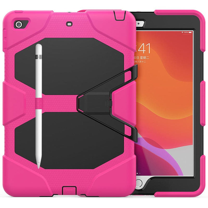 Se iPad 10.2 (2019/2020/2021) Shockproof Hybrid cover med Kickstand - Rosa ✔ Kæmpe udvalg i Capida ✔ Hurtig levering: 1 - 2 Hverdage samt billig fragt - Varenummer: CPD-V33101119148F og barcode / Ean: 101119148F på lager - Udsalg på Tablets tilbehør Spar op til 65% - Over 360 kendte mærker på udsalg