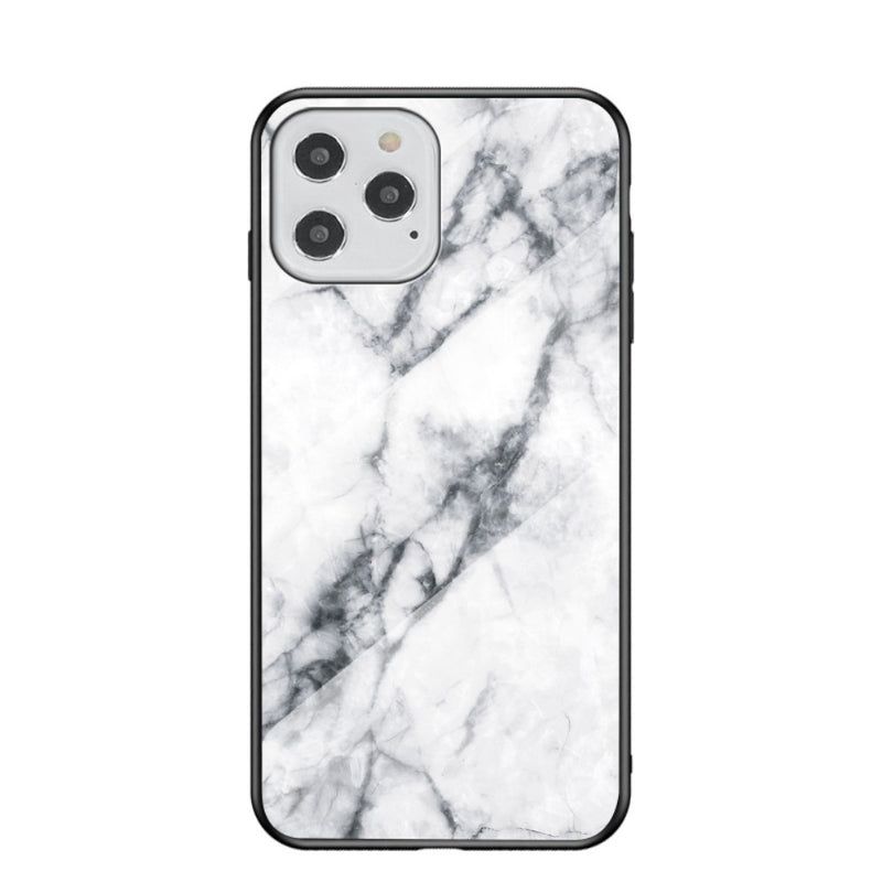 Se iPhone 12 / 12 Pro - Hybrid cover med bagside af hærdet glas - Marmor Design - Hvid ❤ Kæmpe udvalg i Capida ❤ Hurtig levering: 1 - 2 Hverdage samt billig fragt - Varenummer: CPD-V33101121746C og barcode / Ean: 101121746C på lager - Udsalg på Mobil tilbehør Spar op til 66% - Over 434 design mærker på udsalg