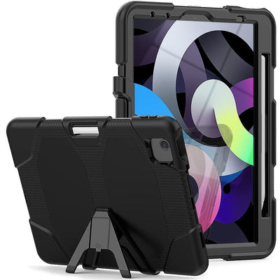 Se iPad Air 10.9 (2022/2020) Shockproof Hybrid cover med skærmbeskytter & Kickstand - Sort ✔ Kæmpe udvalg i  Capida ✔ Hurtig levering: 1 - 2 Hverdage samt billig fragt - Varenummer: CPD-V33101125857A og barcode / Ean: 101125857A på lager - Udsalg på Tablets tilbehør Spar op til 67% - Over 400 kendte brands på udsalg