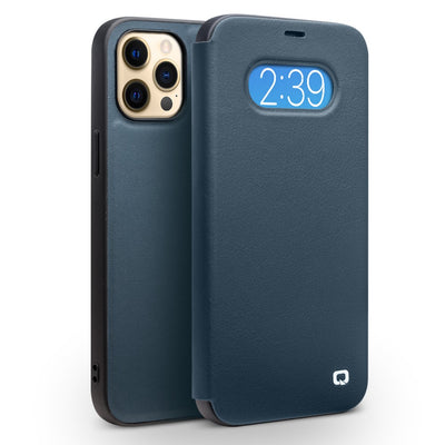 Se iPhone 12 Pro Max - QIALINO Ultra slim ægte læder cover - Blå ✔ Kæmpe udvalg i QIALINO ✔ Hurtig levering: 1 - 2 Hverdage samt billig fragt - Varenummer: CPD-QLI12PM022039 og barcode / Ean: i12pm022039 på lager - Udsalg på Mobil tilbehør Spar op til 57% - Over 424 kendte brands på udsalg