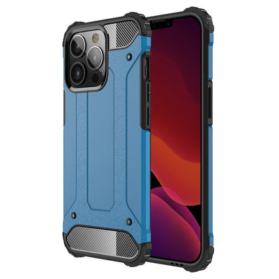 Se iPhone 13 Pro - Armor Guard Hybrid cover - Blå ✔ Kæmpe udvalg i  Capida ✔ Hurtig levering: 1 - 2 Hverdage samt billig fragt - Varenummer: CPD-V33101126874E og barcode / Ean: 101126874E på lager - Udsalg på Mobil tilbehør Spar op til 56% - Over 400 kendte brands på udsalg