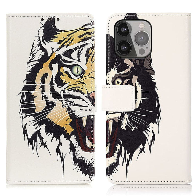 Se iPhone 13 Pro Max - Læder cover / pung - Printet design - Tiger ❤ Kæmpe udvalg i Capida ❤ Hurtig levering: 1 - 2 Hverdage samt billig fragt - Varenummer: CPD-V33101126948I og barcode / Ean: 101126948I på lager - Udsalg på Mobil tilbehør Spar op til 53% - Over 434 design mærker på udsalg