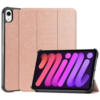 Se iPad mini 6 (2021) - Tri-Fold læder cover - Wake up/sleep funktion - Rosa guld ❤ Kæmpe udvalg i Capida ❤ Hurtig levering: 1 - 2 Hverdage samt billig fragt - Varenummer: CPD-V33101129201E og barcode / Ean: 101129201E på lager - Udsalg på Tablets tilbehør Spar op til 57% - Over 454 kendte brands på udsalg