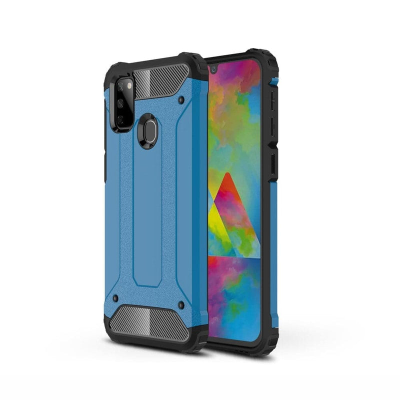 Se Samsung Galaxy M21/M30s - Armor Guard Hybrid cover - Lyseblå ✔ Kæmpe udvalg i  Capida ✔ Hurtig levering: 1 - 2 Hverdage samt billig fragt - Varenummer: CPD-V33101222327F og barcode / Ean: 101222327F på lager - Udsalg på Mobil tilbehør Spar op til 67% - Over 400 kendte brands på udsalg