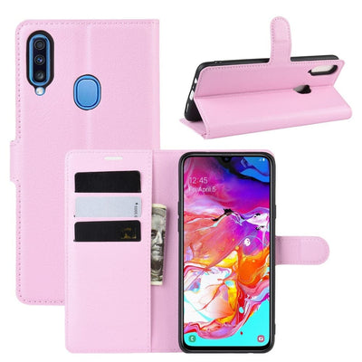 Se Samsung Galaxy A20s - Læder cover / pung - Pink ✔ Kæmpe udvalg i  Capida ✔ Hurtig levering: 1 - 2 Hverdage samt billig fragt - Varenummer: CPD-V331012221347E og barcode / Ean: 1012221347E på lager - Udsalg på Mobil tilbehør Spar op til 67% - Over 400 kendte brands på udsalg