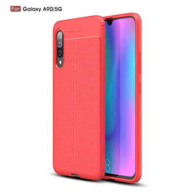 Se Samsung Galaxy A90 5G - Gummi cover - Læder Design - Rød ✔ Kæmpe udvalg i  Capida ✔ Hurtig levering: 1 - 2 Hverdage samt billig fragt - Varenummer: CPD-V33101222528B og barcode / Ean: 101222528B på lager - Udsalg på Mobil tilbehør Spar op til 67% - Over 400 kendte brands på udsalg