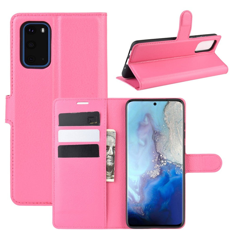 Se Samsung Galaxy S20 / S20 5G - Læder cover / pung - Rosa ✔ Kæmpe udvalg i  Capida ✔ Hurtig levering: 1 - 2 Hverdage samt billig fragt - Varenummer: CPD-V33101223913D og barcode / Ean: 101223913D på lager - Udsalg på Mobil tilbehør Spar op til 57% - Over 400 kendte brands på udsalg