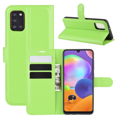 Se Samsung Galaxy A31 - Læder cover / pung - Grøn ✔ Kæmpe udvalg i Capida ✔ Hurtig levering: 1 - 2 Hverdage samt billig fragt - Varenummer: CPD-V33101227122F og barcode / Ean: 101227122F på lager - Udsalg på Mobil tilbehør Spar op til 58% - Over 350 kendte brands på udsalg