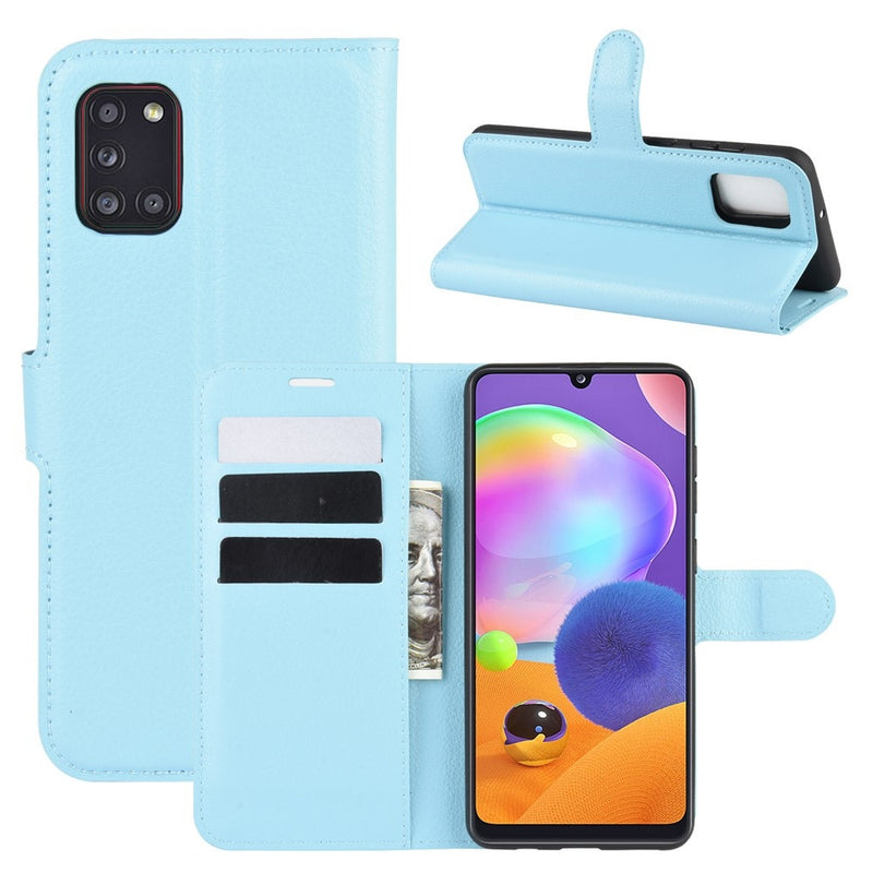 Se Samsung Galaxy A31 - Læder cover / pung - Blå ✔ Kæmpe udvalg i Capida ✔ Hurtig levering: 1 - 2 Hverdage samt billig fragt - Varenummer: CPD-V33101227122G og barcode / Ean: 101227122G på lager - Udsalg på Mobil tilbehør Spar op til 57% - Over 350 kendte brands på udsalg