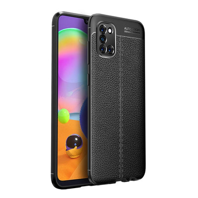 Se Samsung Galaxy A31 - Gummi cover i Læder Design - Sort ✔ Kæmpe udvalg i Capida ✔ Hurtig levering: 1 - 2 Hverdage samt billig fragt - Varenummer: CPD-V33101227202A og barcode / Ean: 101227202A på lager - Udsalg på Mobil tilbehør Spar op til 52% - Over 412 kendte brands på udsalg