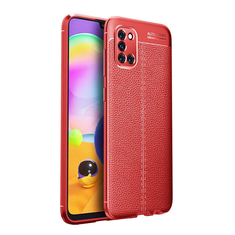 Se Samsung Galaxy A31 - Gummi cover i Læder Design - Rød ✔ Kæmpe udvalg i Capida ✔ Hurtig levering: 1 - 2 Hverdage samt billig fragt - Varenummer: CPD-V33101227202B og barcode / Ean: 101227202B på lager - Udsalg på Mobil tilbehør Spar op til 51% - Over 412 kendte brands på udsalg