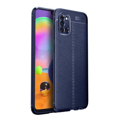 Se Samsung Galaxy A31 - Gummi cover i Læder Design - Mørkeblå ✔ Kæmpe udvalg i Capida ✔ Hurtig levering: 1 - 2 Hverdage samt billig fragt - Varenummer: CPD-V33101227202C og barcode / Ean: 101227202C på lager - Udsalg på Mobil tilbehør Spar op til 67% - Over 412 kendte brands på udsalg