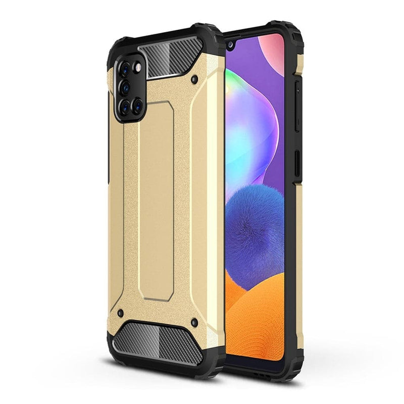 Se Samsung Galaxy A31 - Armor Guard Hybrid cover - Guld ✔ Kæmpe udvalg i Capida ✔ Hurtig levering: 1 - 2 Hverdage samt billig fragt - Varenummer: CPD-V33101227204E og barcode / Ean: 101227204E på lager - Udsalg på Mobil tilbehør Spar op til 58% - Over 412 kendte brands på udsalg