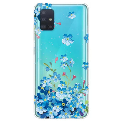 Se Samsung Galaxy A31 - Gummi cover med printet design - Blå blomster ✔ Kæmpe udvalg i Capida ✔ Hurtig levering: 1 - 2 Hverdage samt billig fragt - Varenummer: CPD-V33101227283R og barcode / Ean: 101227283R på lager - Udsalg på Mobil tilbehør Spar op til 55% - Over 412 kendte brands på udsalg