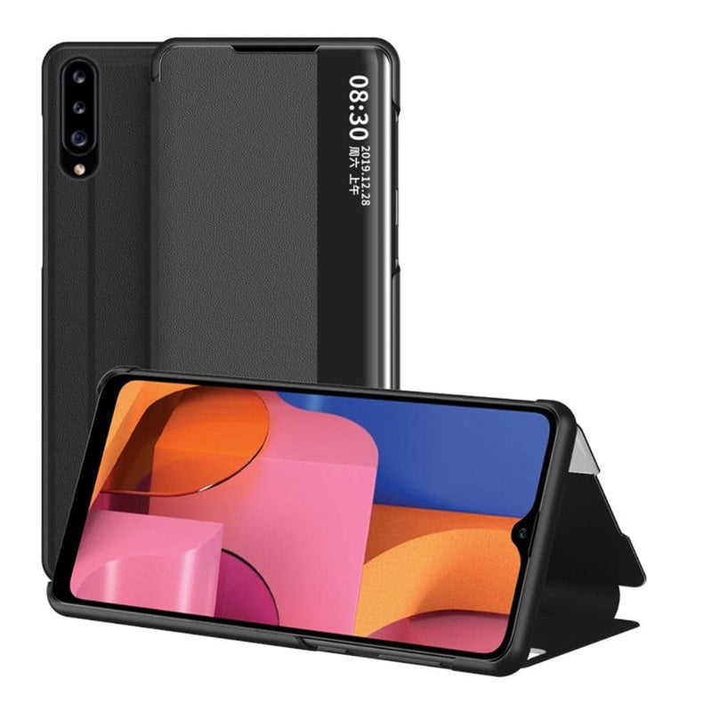 Se Samsung Galaxy A20s - Læder cover med View Window - Sort ✔ Kæmpe udvalg i Capida ✔ Hurtig levering: 1 - 2 Hverdage samt billig fragt - Varenummer: CPD-V33101228096B og barcode / Ean: 101228096B på lager - Udsalg på Mobil tilbehør Spar op til 66% - Over 412 kendte brands på udsalg