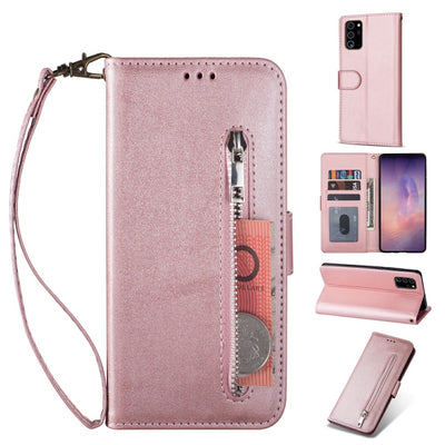 Se Samsung Galaxy Note 20 / Note 20 5G - Læder cover / pung - Udvendig lomme med lynlås - Rosa guld ❤ Kæmpe udvalg i Capida ❤ Hurtig levering: 1 - 2 Hverdage samt billig fragt - Varenummer: CPD-V33101229028B og barcode / Ean: 101229028B på lager - Udsalg på Mobil tilbehør Spar op til 59% - Over 412 kendte brands på udsalg