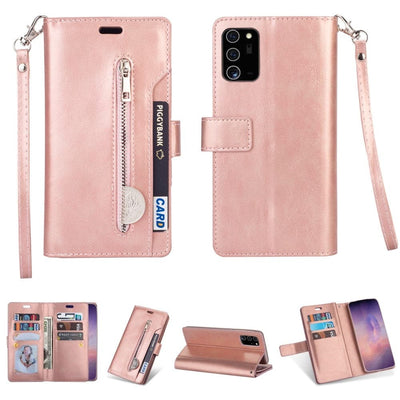 Se Samsung Galaxy Note 20 Ultra / Ultra 5G - Læder cover / pung - Udvendig lomme med lynlås - Rosa guld ❤ Kæmpe udvalg i Capida ❤ Hurtig levering: 1 - 2 Hverdage samt billig fragt - Varenummer: CPD-V33101229052B og barcode / Ean: 101229052B på lager - Udsalg på Mobil tilbehør Spar op til 52% - Over 454 kendte mærker på udsalg