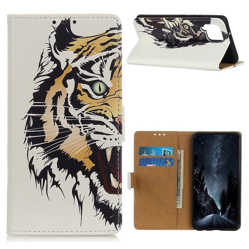 Se Samsung Galaxy A42 5G - Læder cover / pung i mønstret design - Tiger ❤ Kæmpe udvalg i Capida ❤ Hurtig levering: 1 - 2 Hverdage samt billig fragt - Varenummer: CPD-V33101230520G og barcode / Ean: 101230520G på lager - Udsalg på Mobil tilbehør Spar op til 65% - Over 434 design brands på udsalg