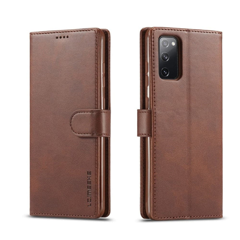 Se Samsung Galaxy S20 FE / S20 FE 5G - LC IMEEKE Classic læder cover / pung - Kaffe ❤ Kæmpe udvalg i Capida ❤ Hurtig levering: 1 - 2 Hverdage samt billig fragt - Varenummer: CPD-V33101230639A og barcode / Ean: 101230639A på lager - Udsalg på Mobil tilbehør Spar op til 57% - Over 785 kendte brands på udsalg