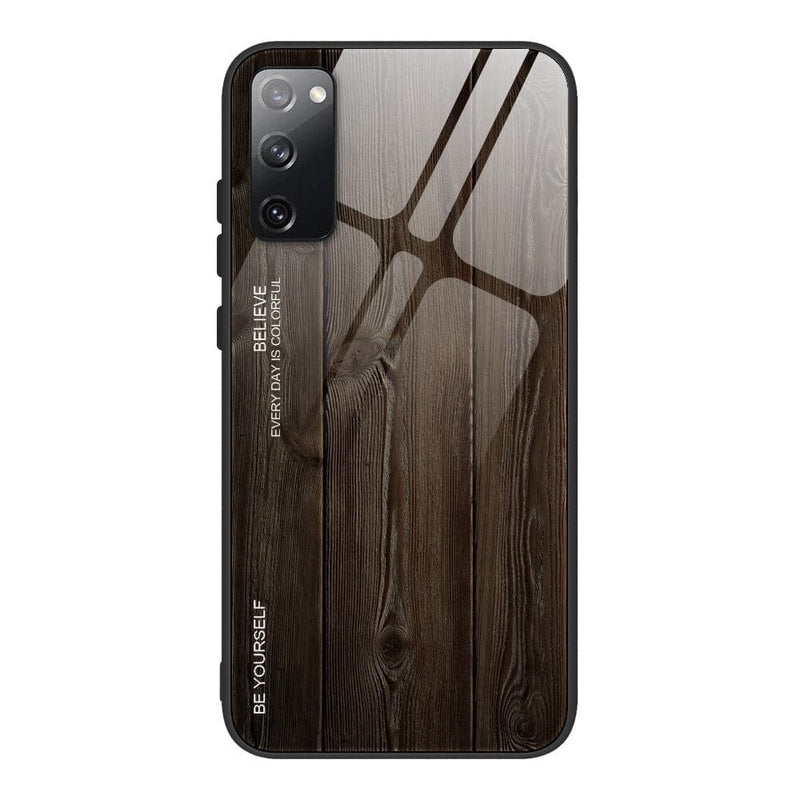 Se Samsung Galaxy S20 FE / S20 FE 5G - Hybrid cover med bagside af Hærdet Glas - Træ Design - Sort ❤ Kæmpe udvalg i Capida ❤ Hurtig levering: 1 - 2 Hverdage samt billig fragt - Varenummer: CPD-V33101230649A og barcode / Ean: 101230649A på lager - Udsalg på Mobil tilbehør Spar op til 65% - Over 785 kendte brands på udsalg