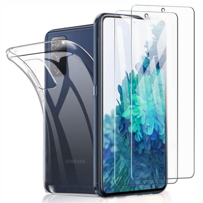 Se Samsung Galaxy S20 FE / S20 FE 5G - Gummi cover inkl. Hærdet beskyttelsesglas - Transparent ❤ Kæmpe udvalg i Capida ❤ Hurtig levering: 1 - 2 Hverdage samt billig fragt - Varenummer: CPD-V33101230764A og barcode / Ean: 101230764A på lager - Udsalg på Mobil tilbehør Spar op til 57% - Over 785 kendte brands på udsalg