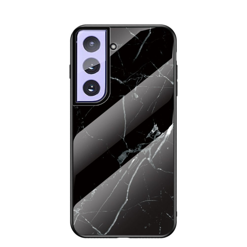 Se Samsung Galaxy S21 Plus 5G - Hybrid cover med bagside af hærdet glas - Marmor Design - Sort ❤ Stort online udvalg i Capida ❤ Hurtig levering: 1 - 2 Hverdage samt billig fragt - Varenummer: CPD-V33101232735D og barcode / Ean: på lager - Udsalg på Mobil tilbehør Spar op til 56% - Over 785 kendte brands på udsalg