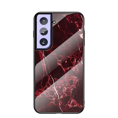 Se Samsung Galaxy S21 Plus 5G - Hybrid cover med bagside af hærdet glas - Marmor Design - Rød ❤ Stort online udvalg i Capida ❤ Hurtig levering: 1 - 2 Hverdage samt billig fragt - Varenummer: CPD-V33101232735F og barcode / Ean: på lager - Udsalg på Mobil tilbehør Spar op til 54% - Over 785 kendte brands på udsalg