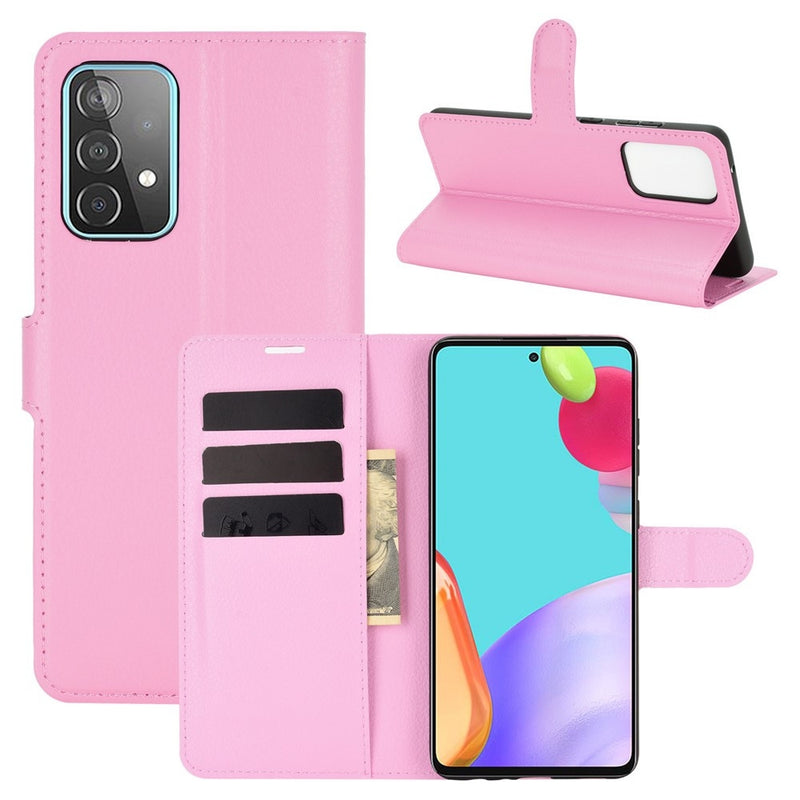 Se Samsung Galaxy A52s 5 G / A52 5G / A52 - Læder cover / pung - Pink ❤ Stort online udvalg i Capida ❤ Hurtig levering: 1 - 2 Hverdage samt billig fragt - Varenummer: CPD-V33101233141C og barcode / Ean: på lager - Udsalg på Mobil tilbehør Spar op til 62% - Over 785 kendte brands på udsalg