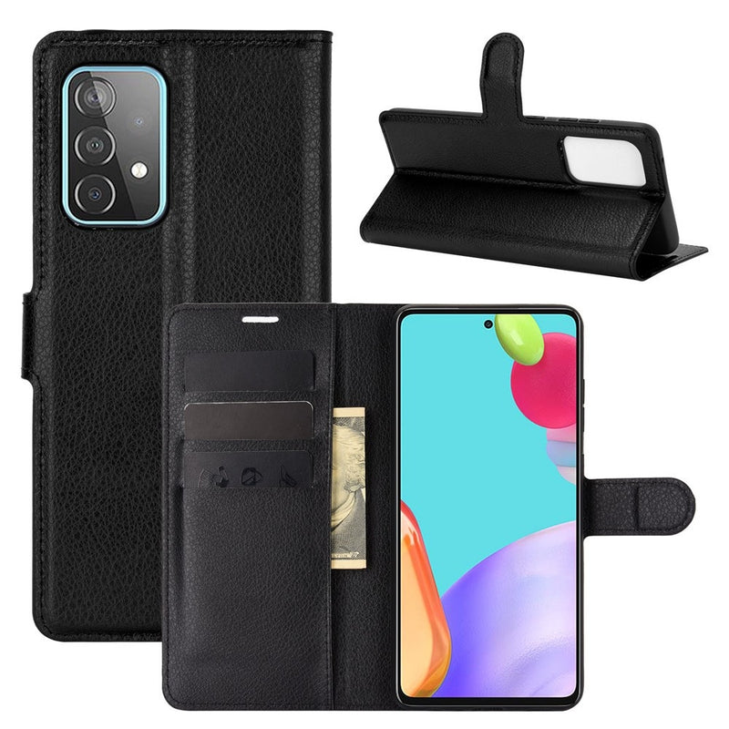 Se Samsung Galaxy A52s 5 G / A52 5G / A52 - Læder cover / pung - Sort ❤ Stort online udvalg i Capida ❤ Hurtig levering: 1 - 2 Hverdage samt billig fragt - Varenummer: CPD-V33101233141D og barcode / Ean: på lager - Udsalg på Mobil tilbehør Spar op til 61% - Over 785 kendte brands på udsalg