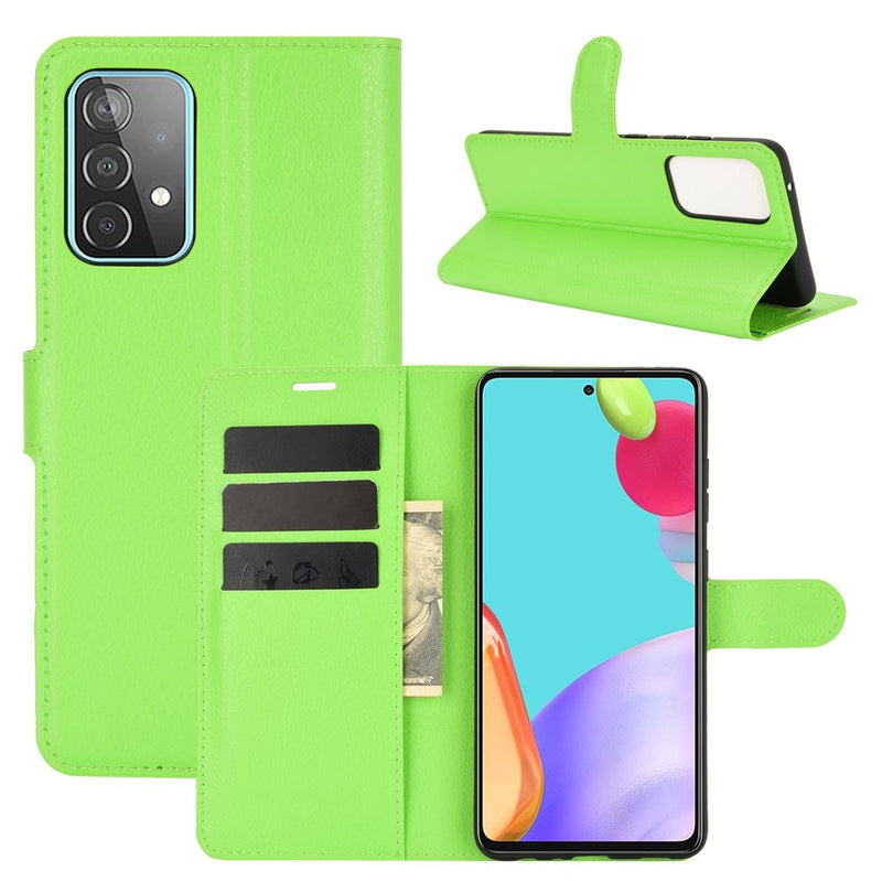 Se Samsung Galaxy A52s 5 G / A52 5G / A52 - Læder cover / pung - Grøn ❤ Stort online udvalg i Capida ❤ Hurtig levering: 1 - 2 Hverdage samt billig fragt - Varenummer: CPD-V33101233141F og barcode / Ean: på lager - Udsalg på Mobil tilbehør Spar op til 58% - Over 785 kendte brands på udsalg