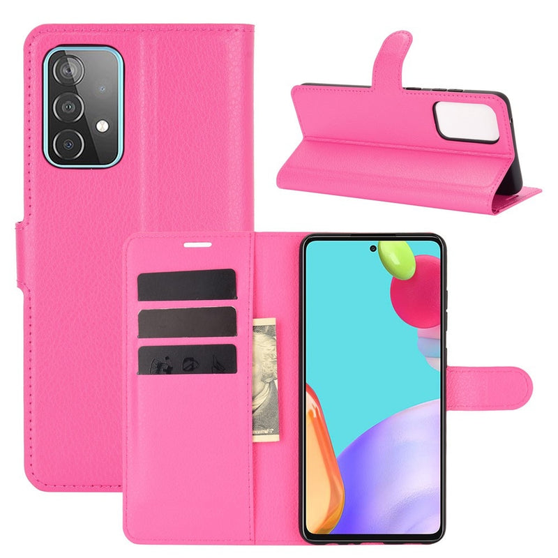 Se Samsung Galaxy A52s 5 G / A52 5G / A52 - Læder cover / pung - Rosa ❤ Stort online udvalg i Capida ❤ Hurtig levering: 1 - 2 Hverdage samt billig fragt - Varenummer: CPD-V33101233141G og barcode / Ean: på lager - Udsalg på Mobil tilbehør Spar op til 57% - Over 785 kendte brands på udsalg