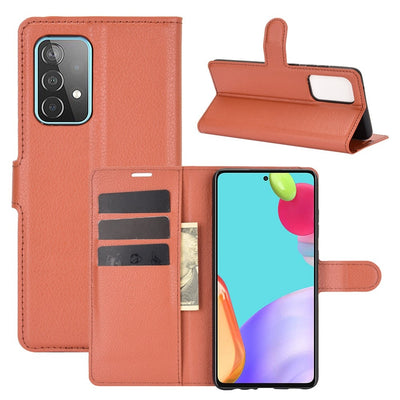 Se Samsung Galaxy A52s 5 G / A52 5G / A52 - Læder cover / pung - Brun ❤ Stort online udvalg i Capida ❤ Hurtig levering: 1 - 2 Hverdage samt billig fragt - Varenummer: CPD-V33101233141I og barcode / Ean: på lager - Udsalg på Mobil tilbehør Spar op til 55% - Over 785 kendte brands på udsalg