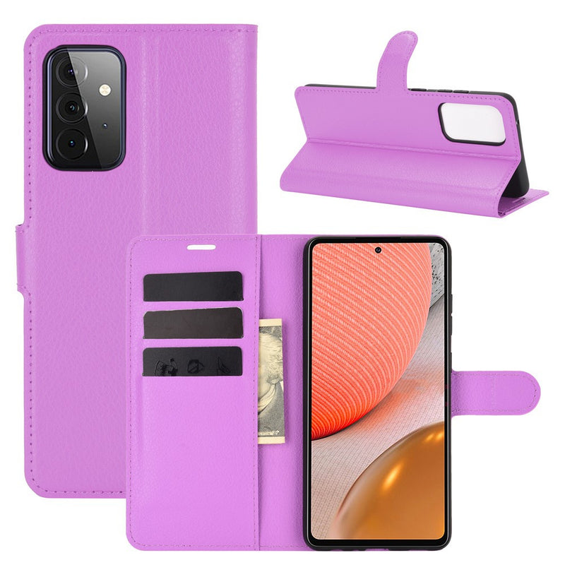 Se Samsung Galaxy A72 - Læder cover / pung - Lilla ❤ Stort online udvalg i Capida ❤ Hurtig levering: 1 - 2 Hverdage samt billig fragt - Varenummer: CPD-V33101233142H og barcode / Ean: på lager - Udsalg på Mobil tilbehør Spar op til 64% - Over 785 kendte brands på udsalg