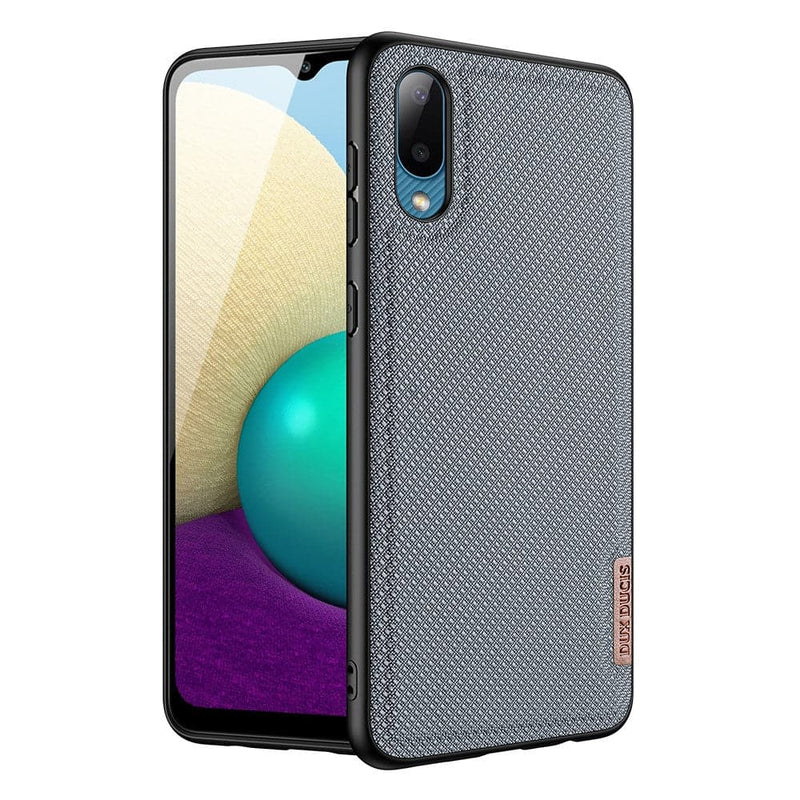 Se Samsung Galaxy A02/M02 - DUX DUCIS Fino Hybrid cover - Tekstil Design - Blå ❤ Kæmpe udvalg i DUX DUCIS ❤ Hurtig levering: 1 - 2 Hverdage samt billig fragt - Varenummer: CPD-DU3051214 og barcode / Ean: &