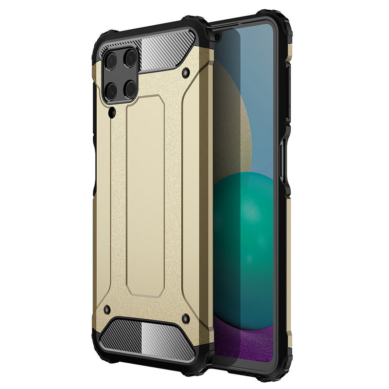 Se Samsung Galaxy A22 4G - Armor Guard Hybrid cover - Guld ❤ Stort online udvalg i Capida ❤ Hurtig levering: 1 - 2 Hverdage samt billig fragt - Varenummer: CPD-V33101236974E og barcode / Ean: på lager - Udsalg på Mobil tilbehør Spar op til 54% - Over 785 kendte brands på udsalg