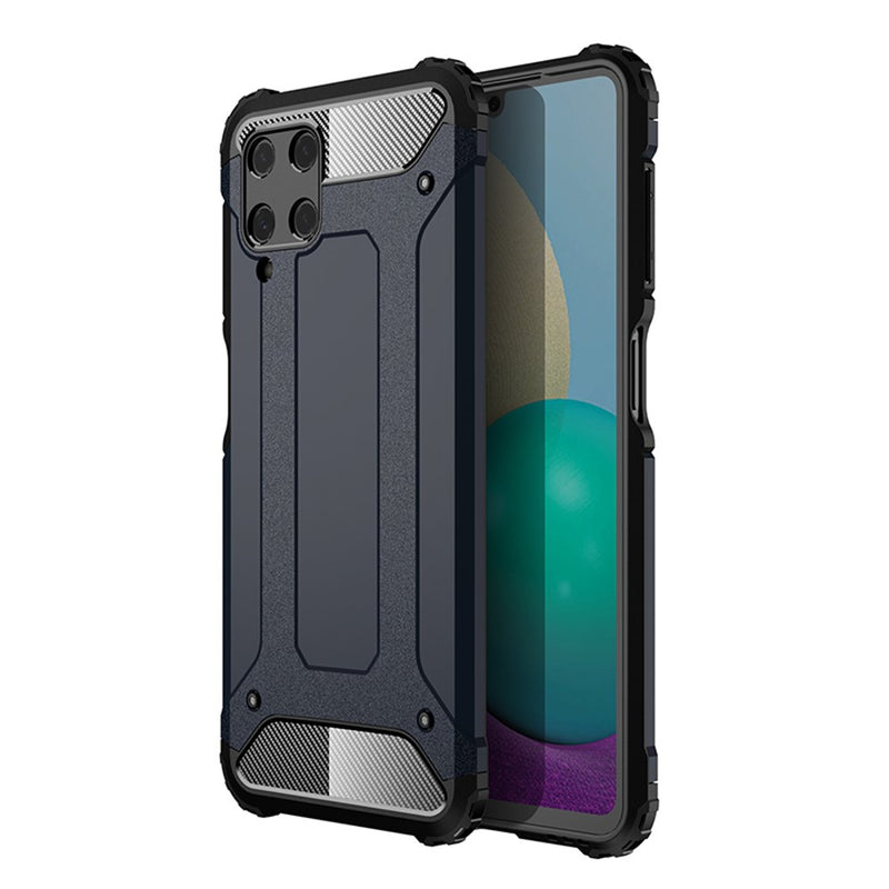 Se Samsung Galaxy A22 4G - Armor Guard Hybrid cover - Marineblå ❤ Stort online udvalg i Capida ❤ Hurtig levering: 1 - 2 Hverdage samt billig fragt - Varenummer: CPD-V33101236974G og barcode / Ean: på lager - Udsalg på Mobil tilbehør Spar op til 52% - Over 785 kendte brands på udsalg