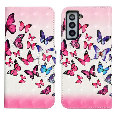 Se Samsung Galaxy S21 FE 5G - Premium cover / pung - Printet design - Pink/blå sommerfugl ❤ Stort online udvalg i Capida ❤ Hurtig levering: 1 - 2 Hverdage samt billig fragt - Varenummer: CPD-V33101237148F og barcode / Ean: på lager - Udsalg på Mobil tilbehør Spar op til 55% - Over 785 kendte brands på udsalg