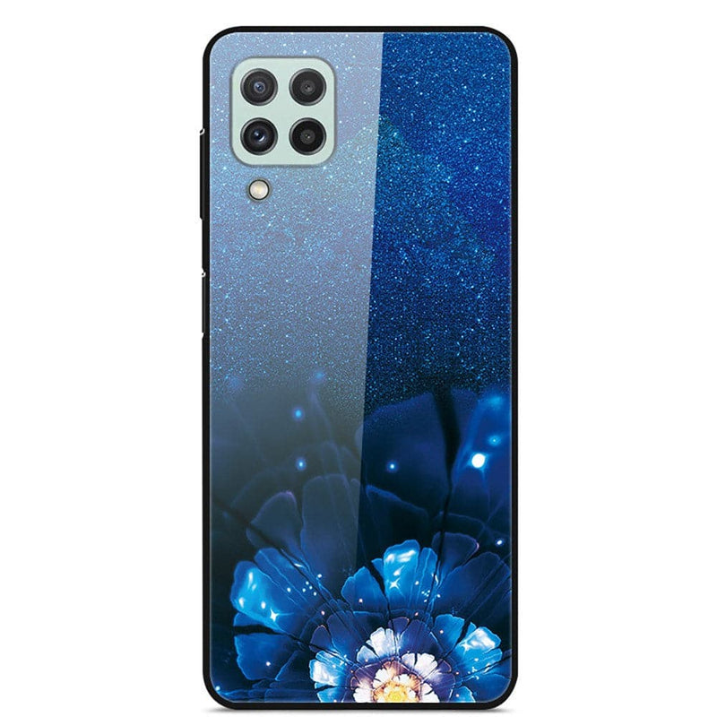 Se Samsung Galaxy A22 4G - Hybrid cover m/ Bagside af hærdet glas - Lysende blomst ✔ Kæmpe udvalg i  Capida ✔ Hurtig levering: 1 - 2 Hverdage samt billig fragt - Varenummer: CPD-V33101238241H og barcode / Ean: 101238241H på lager - Udsalg på Mobil tilbehør Spar op til 64% - Over 400 kendte brands på udsalg