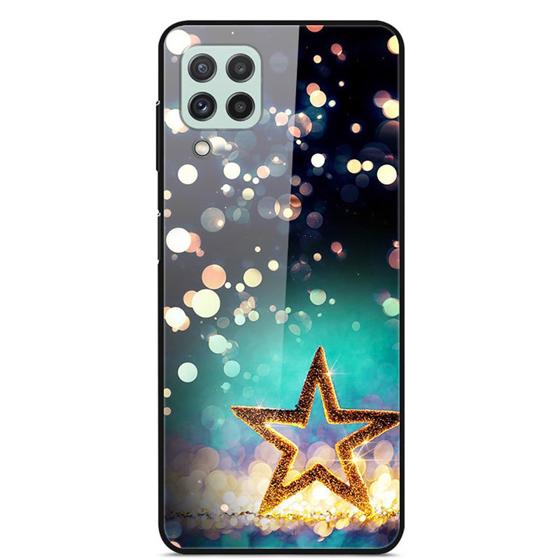 Se Samsung Galaxy A22 4G - Hybrid cover m/ Bagside af hærdet glas - Lysende stjerne ✔ Kæmpe udvalg i  Capida ✔ Hurtig levering: 1 - 2 Hverdage samt billig fragt - Varenummer: CPD-V33101238241K og barcode / Ean: 101238241K på lager - Udsalg på Mobil tilbehør Spar op til 61% - Over 400 kendte brands på udsalg