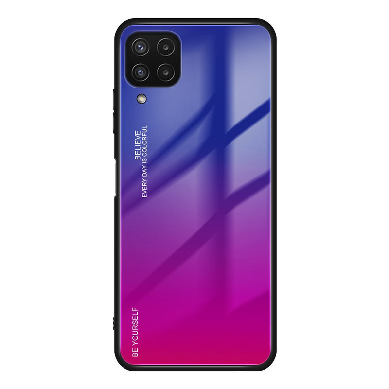 Se Samsung Galaxy M32 4G - Gradient Hybrid cover m/bagside af hærdet glas - Blå/Rosa ✔ Kæmpe udvalg i  Capida ✔ Hurtig levering: 1 - 2 Hverdage samt billig fragt - Varenummer: CPD-V33101239004D og barcode / Ean: 101239004D på lager - Udsalg på Mobil tilbehør Spar op til 64% - Over 400 kendte brands på udsalg