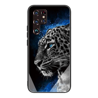 Se Samsung Galaxy S22 Ultra 5G - Hybrid cover m/bagside af hærdet glas - Leopard ❤ Kæmpe udvalg i Capida ❤ Hurtig levering: 1 - 2 Hverdage samt billig fragt - Varenummer: CPD-V33101240572O og barcode / Ean: 101240572O på lager - Udsalg på Mobil tilbehør Spar op til 57% - Over 434 design brands på udsalg