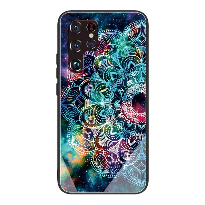 Se Samsung Galaxy S22 Ultra 5G - Hybrid cover m/bagside af hærdet glas - Mandala blomst ❤ Kæmpe udvalg i Capida ❤ Hurtig levering: 1 - 2 Hverdage samt billig fragt - Varenummer: CPD-V33101240572Q og barcode / Ean: 101240572Q på lager - Udsalg på Mobil tilbehør Spar op til 55% - Over 434 design brands på udsalg