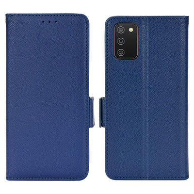 Se Samsung Galaxy A03s/A02s - Læder cover / pung - Mørkeblå ❤ Stort online udvalg i Capida ❤ Hurtig levering: 1 - 2 Hverdage samt billig fragt - Varenummer: CPD-V33101243560F og barcode / Ean: på lager - Udsalg på Mobil tilbehør Spar op til 52% - Over 322 kendte brands på udsalg