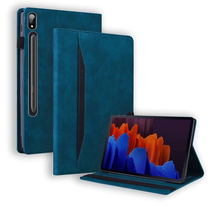 Se Samsung Galaxy Tab S8 Plus 5G / Tab S7 Plus - Læder cover m/wake up/sleep funktion - Blå ❤ Kæmpe udvalg i Capida ❤ Hurtig levering: 1 - 2 Hverdage samt billig fragt - Varenummer: CPD-V33101244038C og barcode / Ean: 101244038C på lager - Udsalg på Tablets tilbehør Spar op til 59% - Over 454 design brands på udsalg