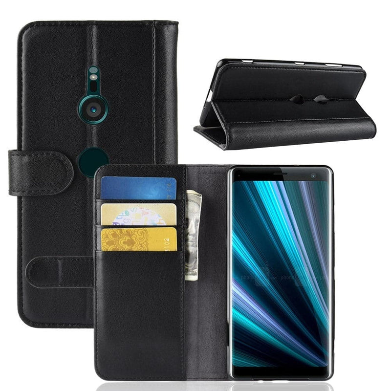 Se Sony Xperia XZ3 - Ægte læder cover / pung - Sort ❤ Kæmpe udvalg i Capida ❤ Hurtig levering: 1 - 2 Hverdage samt billig fragt - Varenummer: CPD-V33101302536A og barcode / Ean: 101302536A på lager - Udsalg på Mobil tilbehør Spar op til 67% - Over 454 kendte mærker på udsalg