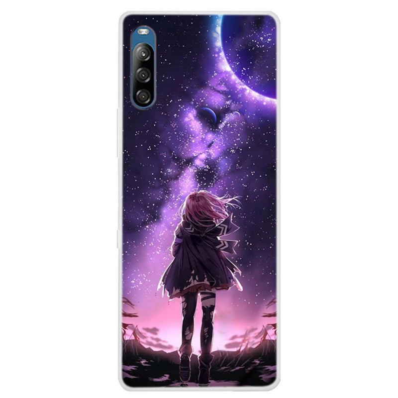 Se Sony Xperia L4 - Gummi cover med printet design - Pige og månelys ❤ Kæmpe udvalg i Capida ❤ Hurtig levering: 1 - 2 Hverdage samt billig fragt - Varenummer: CPD-V33101303300C og barcode / Ean: 101303300C på lager - Udsalg på Mobil tilbehør Spar op til 63% - Over 434 design mærker på udsalg