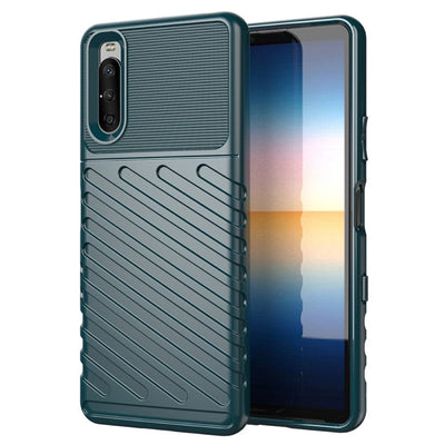 Se Sony Xperia 10 III - Thunder Series gummi cover - Grøn ❤ Kæmpe udvalg i Capida ❤ Hurtig levering: 1 - 2 Hverdage samt billig fragt - Varenummer: CPD-V33101303489B og barcode / Ean: 101303489B på lager - Udsalg på Mobil tilbehør Spar op til 56% - Over 400 kendte brands på udsalg